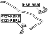 HSB-RBR - REAR STABILIZER BAR BUSH D15