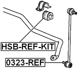 HSB-REF-KIT - FRONT STABILIZER BAR BUSH KIT D20
