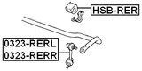 HSB-RER - REAR STABILIZER BAR BUSH D19