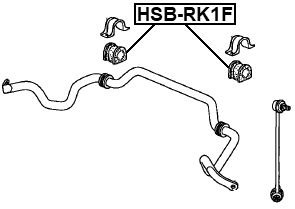 HSB-RK1F - FRONT STABILIZER BAR BUSH D26