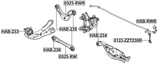 HSB-RWR - REAR STABILIZER BAR BUSH D13