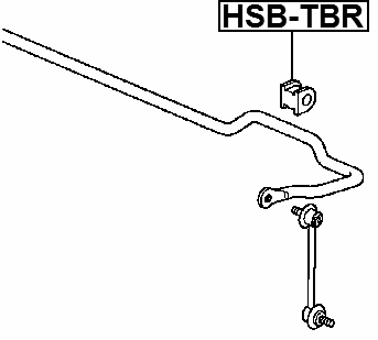 HSB-TBR - REAR STABILIZER BAR BUSH D19