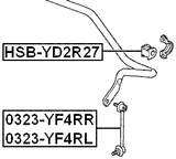 HSB-YD2R27 - REAR STABILIZER BAR BUSH D27.2