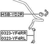 HSB-YD2R - REAR STABILIZER BAR BUSH D24.2