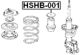 HSHB-001 - BOOT WITH JOUNCE BUMPER FRONT SHOCK ABSORBER D23