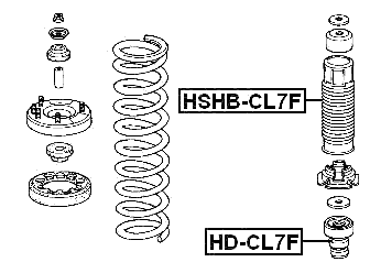 HSHB-CL7F - FRONT SHOCK ABSORBER BOOT