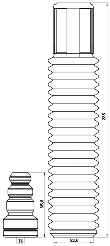 HSHB-CLR-KIT - BOOT WITH JOUNCE BUMPER REAR SHOCK ABSORBER KIT