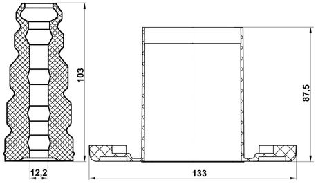 HSHB-ESR-KIT - BOOT WITH JOUNCE BUMPER REAR SHOCK ABSORBER KIT