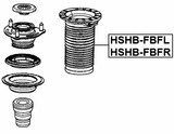 HSHB-FBFR - FRONT SHOCK ABSORBER BOOT