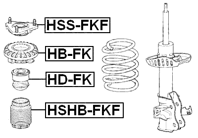 HSHB-FKF - FRONT SHOCK ABSORBER BOOT