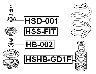 HSHB-GD1F - FRONT SHOCK ABSORBER BOOT