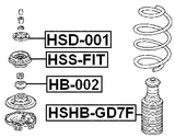 HSHB-GD7F - FRONT SHOCK ABSORBER BOOT