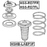 HSHB-LAEP3F - FRONT SHOCK ABSORBER BOOT