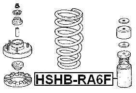 HSHB-RA6F - FRONT SHOCK ABSORBER BOOT