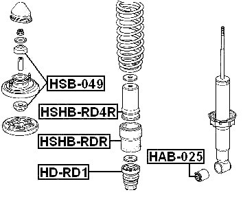 HSHB-RDR - REAR SHOCK ABSORBER BOOT