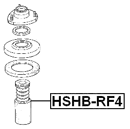 HSHB-RF4 - BOOT WITH JOUNCE BUMPER FRONT SHOCK ABSORBER