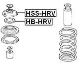 HSS-HRV - FRONT SHOCK ABSORBER MOUNTING