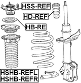 HSS-REF - FRONT SHOCK ABSORBER MOUNTING