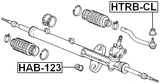 HTRB-CL - TIE ROD END BOOT 28X27.75X12.73