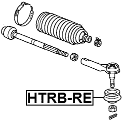 HTRB-RE - TIE ROD END BOOT 29X26.85X13.8