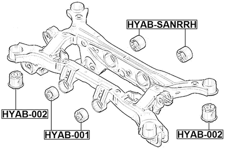 HYAB-002 - SUBFRAME FRONT BUSHING