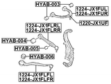 HYAB-004 - BUSHING, FRONT LOWER CONTROL ARM