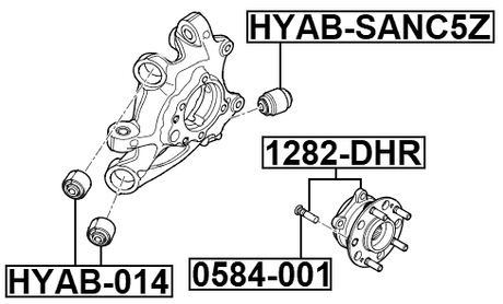 HYAB-014 - REAR KNUCKLE BUSHING