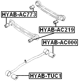 HYAB-AC773 - REAR TRANSVERSE ROD BUSHING