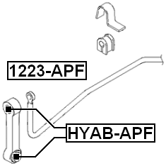 HYAB-APF - FRONT STABILIZER LINK BUSHING