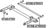 HYAB-ATMX01 - REAR ROD BUSHING