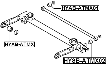 HYAB-ATMX01 - REAR ROD BUSHING