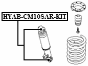 HYAB-CM10SAR-KIT - BUSHING KIT, REAR SHOCK ABSORBER