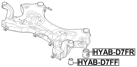HYAB-D7FR - SUBFRAME REAR BUSHING