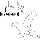 HYAB-EF1 - BUSHING, FRONT UPPER CONTROL ARM