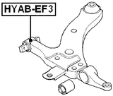 HYAB-EF3 - FRONT ARM BUSHING