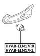 HYAB-ELN17RL - BUSHING LEFT, REAR TRAILING ARM