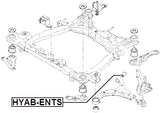 HYAB-ENTS - REAR BUSHING, FRONT CONTROL ARM