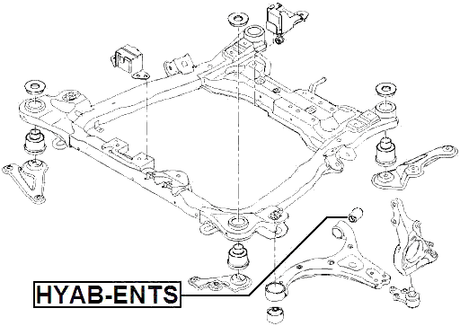 HYAB-ENTS - REAR BUSHING, FRONT CONTROL ARM