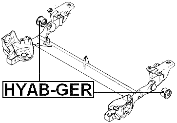 HYAB-GER - REAR CROSSMEMBER BUSHING