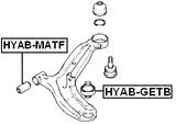 HYAB-GETB - REAR BUSHING, FRONT CONTROL ARM