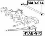 HYAB-GIR - REAR ARM BUSHING