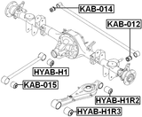 HYAB-H1R3 - BUSHING, REAR TRAILING ARM