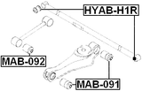 HYAB-H1R - REAR TRANSVERSE ROD BUSHING