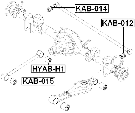 HYAB-H1 - BUSHING, REAR TRAILING ARM
