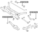 HYAB-I30UPR - REAR TRANSVERSE ROD BUSHING