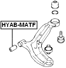 HYAB-MATF - FRONT BUSHING, FRONT CONTROL ARM