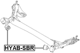 HYAB-SBR - REAR CROSSMEMBER BUSHING