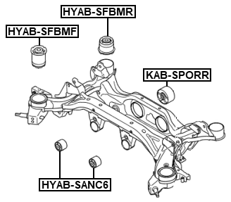 HYAB-SFBMR - REAR CROSSMEMBER BUSHING