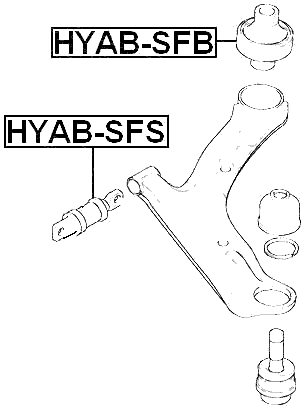 HYAB-SFB - REAR BUSHING, FRONT CONTROL ARM