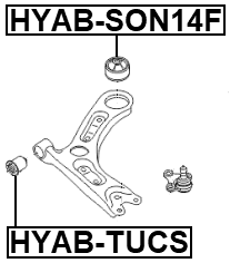 HYAB-SON14F - REAR BUSHING, FRONT CONTROL ARM